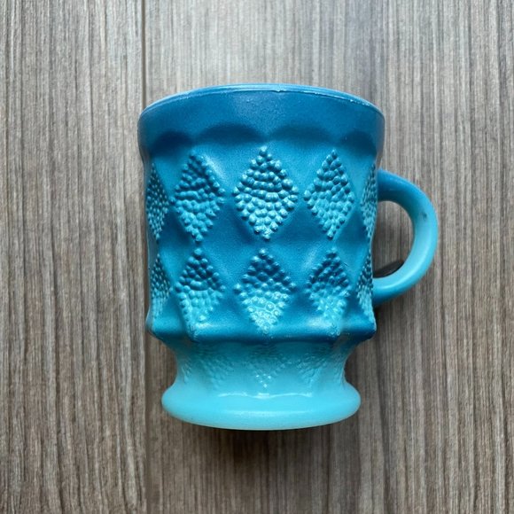 Anchor Hocking Fire King Vintage Blue Kimberly Mug - Picture 1 of 8